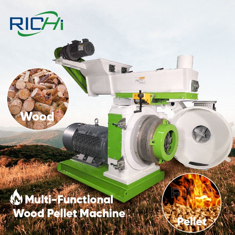 Wood Pellet Making Machine - ATV&UTVRICHI 600-800kg/h 木材ペレット製造機 - CE認証取得済み パイン・ブナ材ペレット製造機