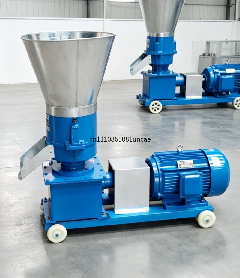 Wood Pellet Making Machine - 100-150kg/h ペレットマシン 動物飼料ペレタイザー 農業用造粒機 モーター付き