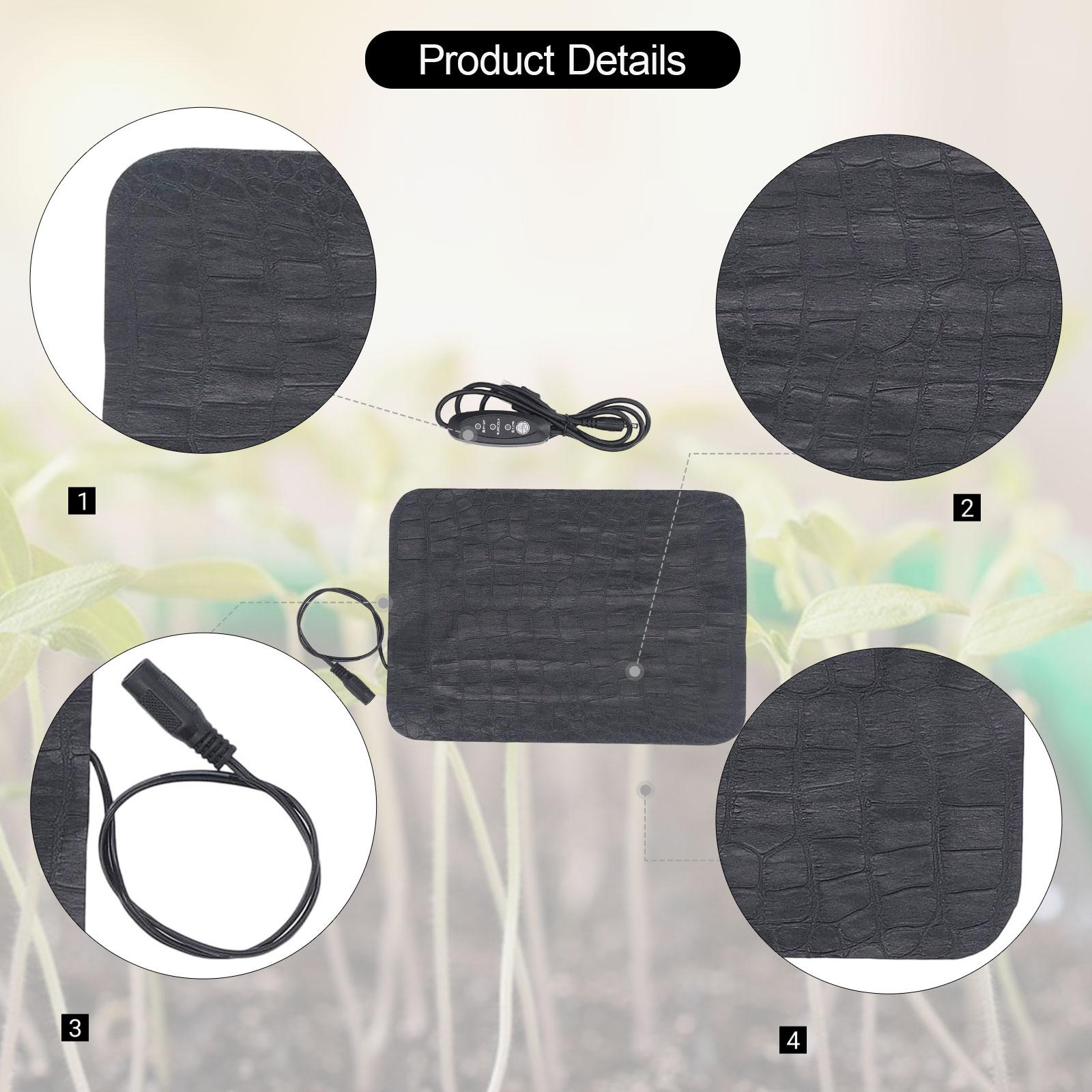 水耕栽培用ヒートマット、苗の育成用、防水、温度調節可能なパッ - Seedling Heat Mat のレビューと価格